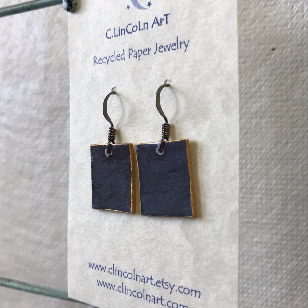 Recycled Paper Earrings ♻️